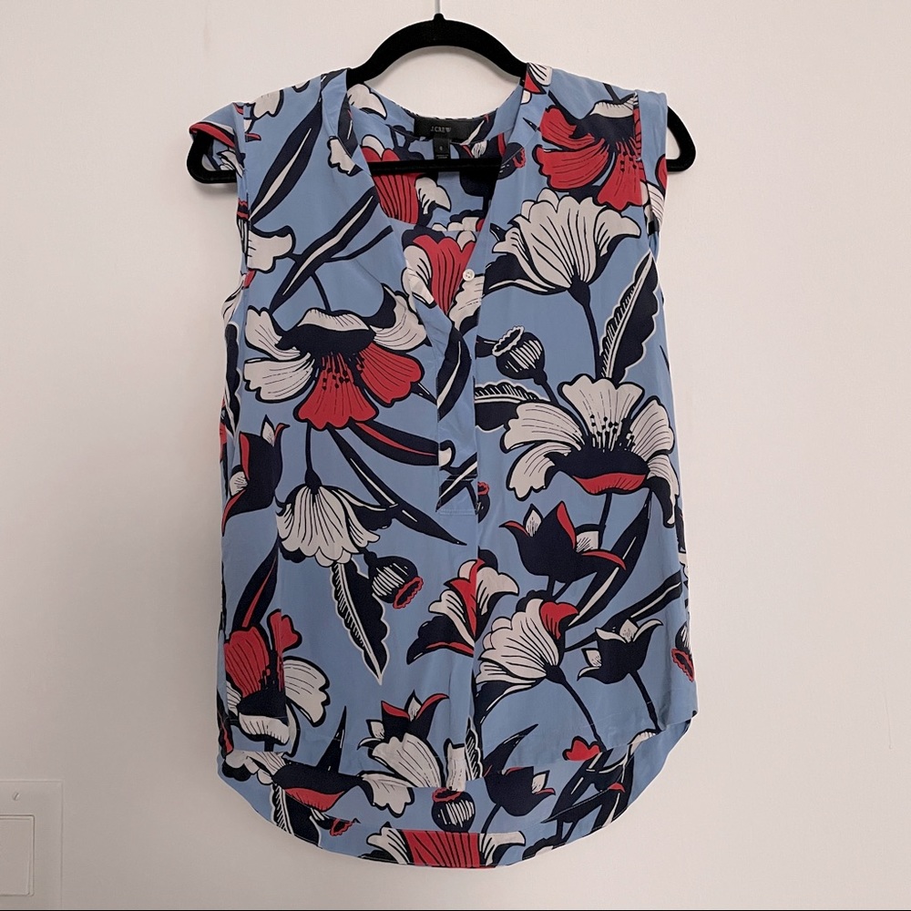 J. Crew Floral Blouse